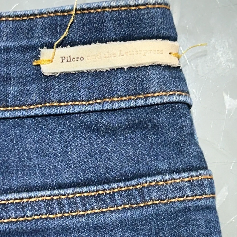 Anthropologie Pilcro and the Letterpress Straight Leg Blue Jeans - Size 31
